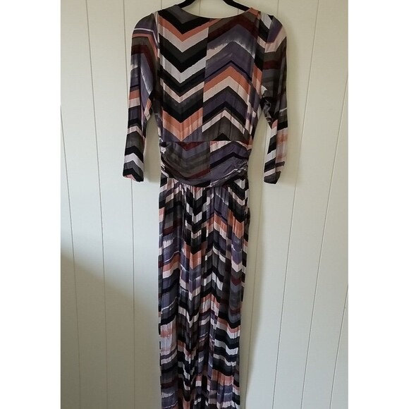 Anthropologie Maeve Maxi Dress Size Medium Purple Pink Boho Novela Chevron - Picture 7 of 14